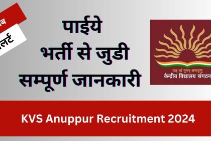 KVS Anuppur Recruitment 2024