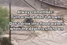 Turn around, don't drown,' advised New York City as the flood threat remained.