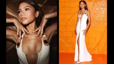 Zendaya steals the show in the hottest dress at Paris Fashion Week, prompting fans to label her a "threat to the modeling industry.